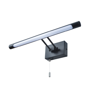 Chai bathroom Picture Wall Light, Matt Black