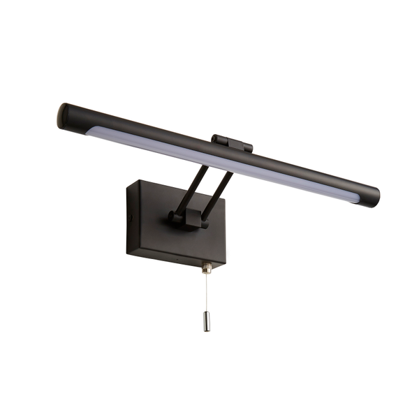 Chai bathroom Picture Wall Light, Matt Black - Image 3