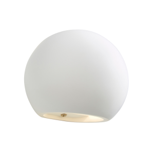 Martos Round Up&Down Plaster Wall Light White