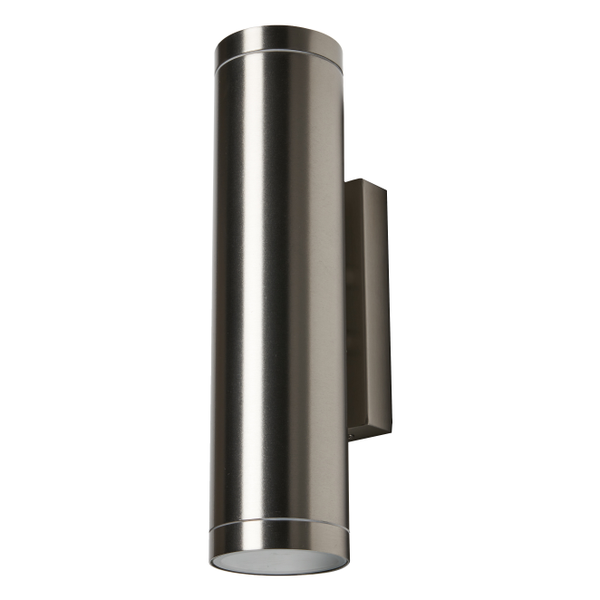 Brean 2 Light Outdoor Up & Down Wall Light - Stainless Steel - Image 7