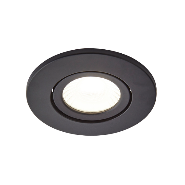 Como Fire Rated LED IP65 Downlight, Satin Black