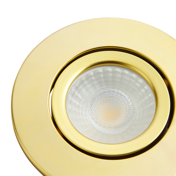 Como Fire Rated LED IP65 Downlight, Satin Brass - Image 3