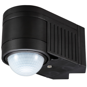 Alia Outdoor 360 Degree Corner Mount PIR Sensor - Black
