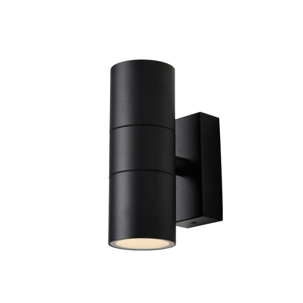 Leto 2 Light Up and Down Outdoor Wall Light - Black - Image 3