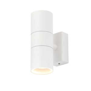 Leto 2 Light Up and Down Outdoor Wall Light - White