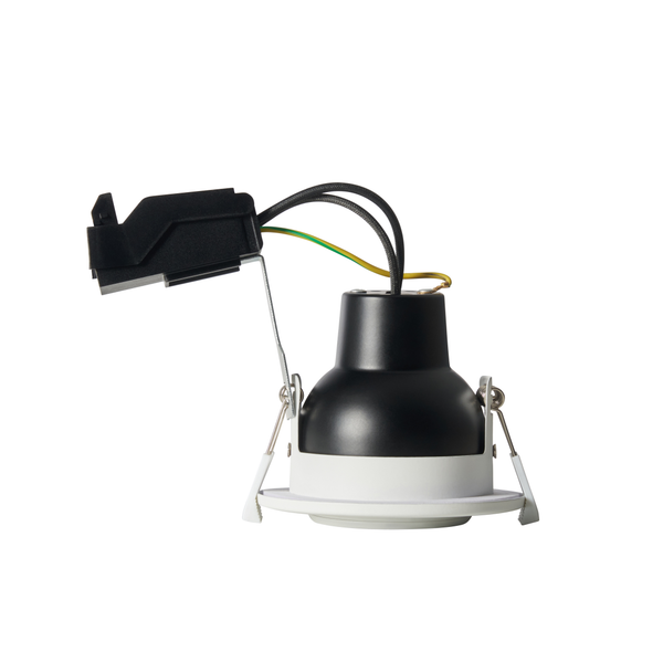 Eros IP65 GU10 Fire Rated Tilt Downlight White - Image 3