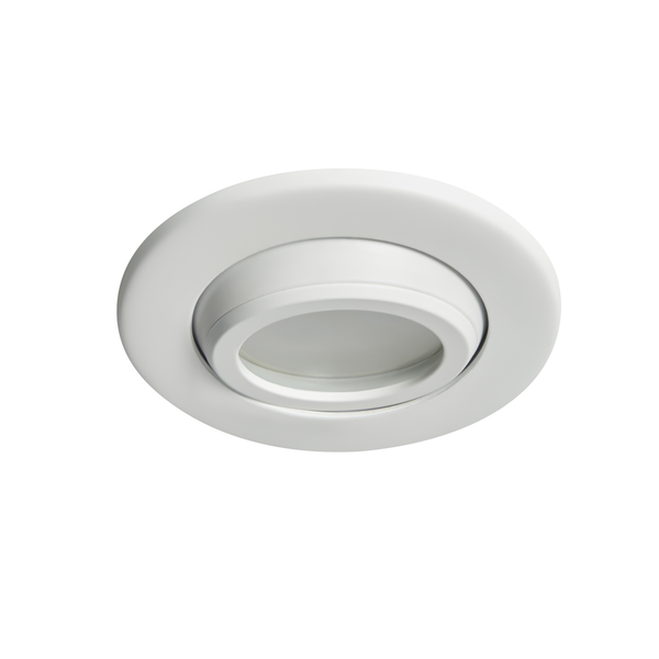 Eros IP65 GU10 Fire Rated Tilt Downlight White - Image 5