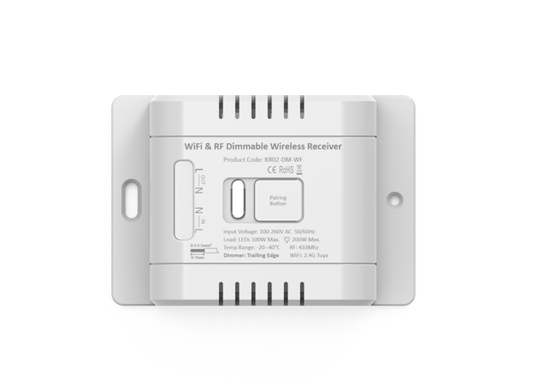 Kinetic 1 Channel Smart Tuya Wifi Kinetic Dimmer receiver - White - Image 4