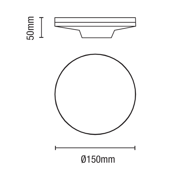 Tetbury LED Round Outdoor Wall Light Anth - Image 4