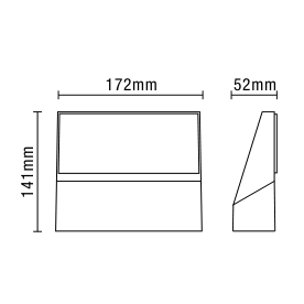 Rayu Outdoor LED Up or Down Adjustable Wall Light, Anthracite - Image 7