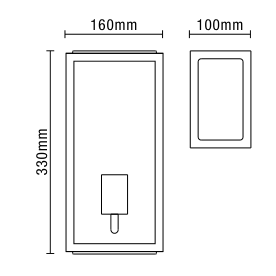Minerva Outdoor Wall Light , Black - Image 7