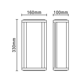 Cuba Outdoor Box Lantern Wall Light with Brass Mesh Insert - Black - Image 6