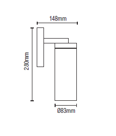 Carnac Up or Down Outdoor Wall Light, Black - Image 5