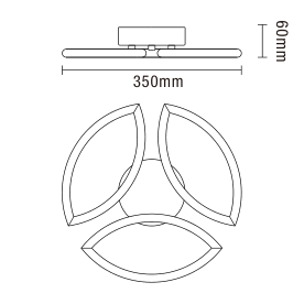 Denver 3 Light LED Bathroom Light Chrome - Image 2