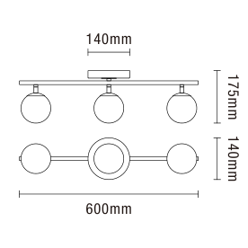 Toronto Bathroom Spotlight. IP44. Sat Brass - Image 5