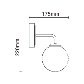 Vermont Wall Light. IP44. Antique Brass - Image 5