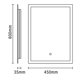 Exe LED Mirror with Demist - Image 7