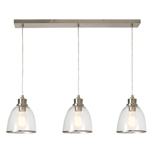 Wrenlee 3 Light Kitchen/Diner Pendant - Satin Nickel - Image 9