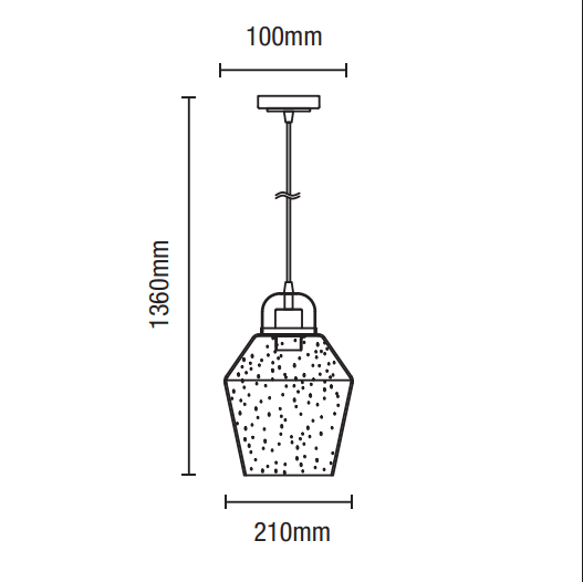 Saskia 1 Light Kitchen/Diner Pendant - Satin Brass/Bubble Glass - Image 6