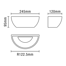 Rhonda Plaster Wall Washer White - Image 6