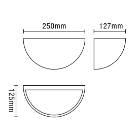 Mao Plaster Wall Qtr Uplighter White - Image 5