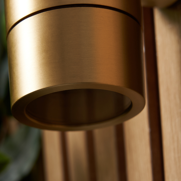 Brac Solid Brass Outdoor Up & Down Wall Light, Brass - Image 8