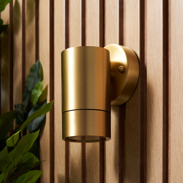 Brac Solid Brass Outdoor Up or Down Wall Light, Antique Brass - Image 6