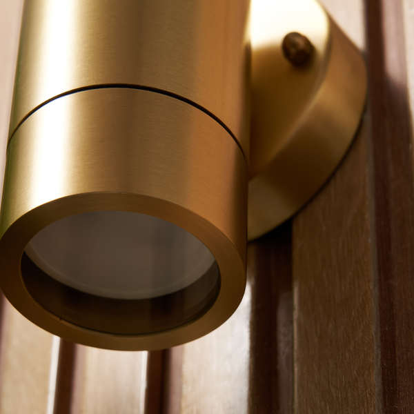 Brac Solid Brass Outdoor Up or Down Wall Light, Antique Brass - Image 7