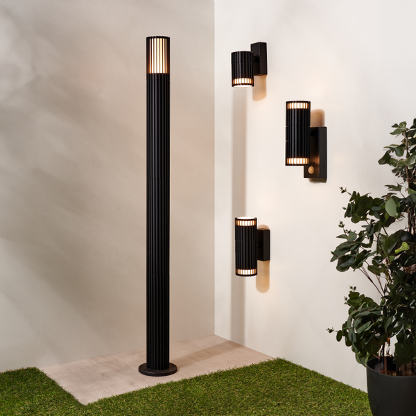 Muto Adjustable Outdoor Post Light, Black - Image 4