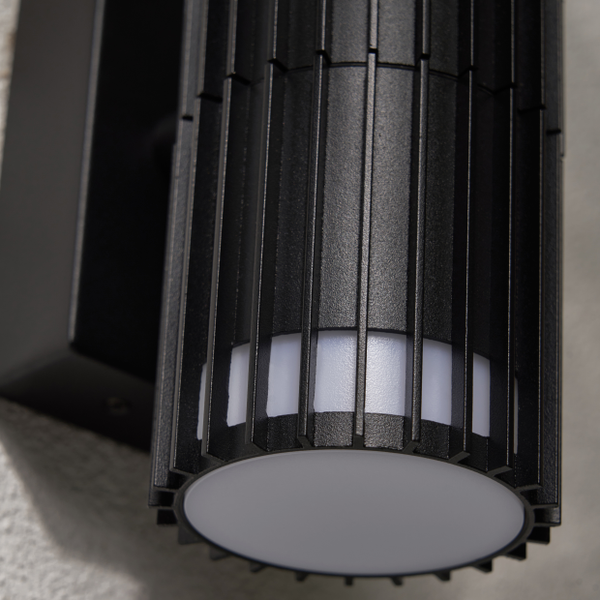 Muto Outdoor Fixed Down Wall Light, Black - Image 2