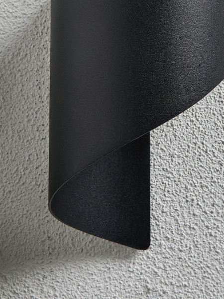 Bude Outdoor LED Wall Light - Black - Image 7