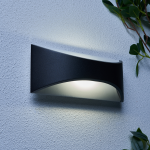 Stroud Outdoor LED 6 Watt Wall Light, Black