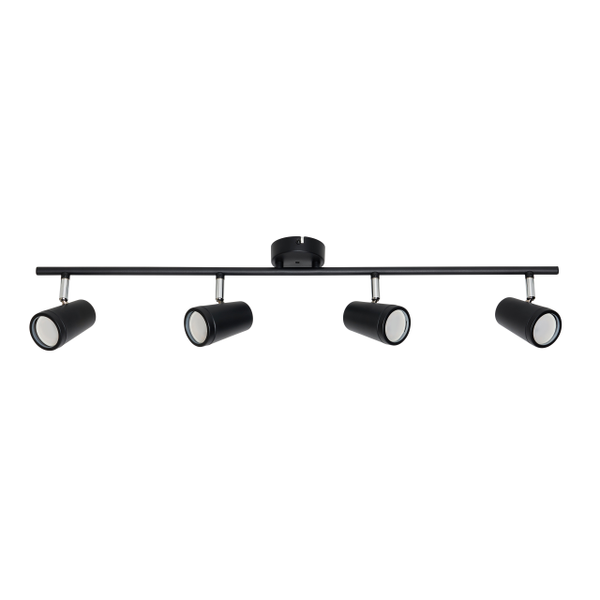 Freya Bathroom Ceiling Spotlight Bar, Matt Black - Image 3