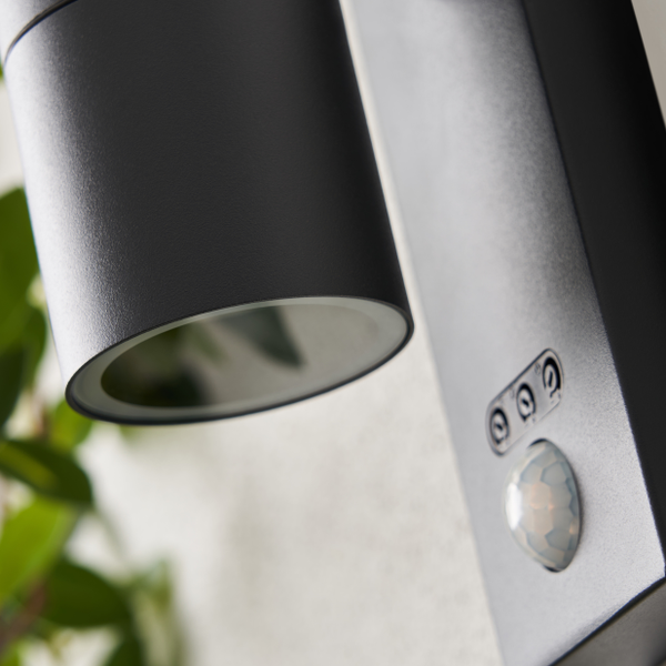 Leto Outdoor Up or Down Wall Light with PIR Sensor, Anthracite - Image 4