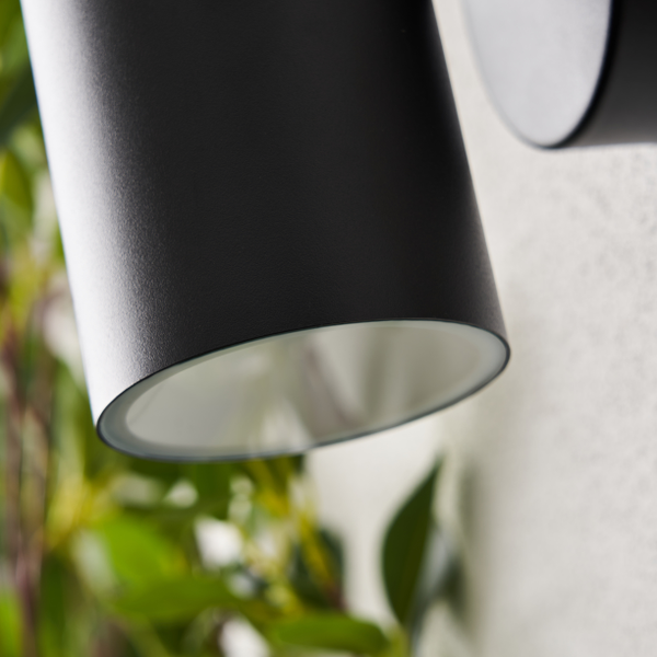 Melo Outdoor 2 Light LED Wall Light - Black - Image 6
