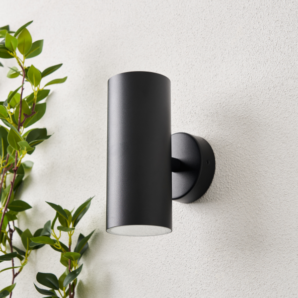 Melo Outdoor 2 Light LED Wall Light - Black - Image 7