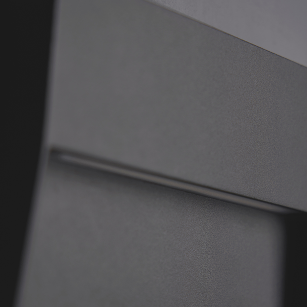 Puya Outdoor LED 16cm Square Wall Light, Anthracite - Image 4