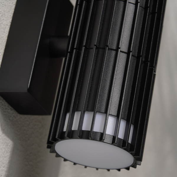 Muto Outdoor Up and Down Wall Light, Black - Image 2