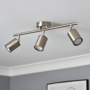 Joshua 3 Light Spotlight Bar - Satin Nickel