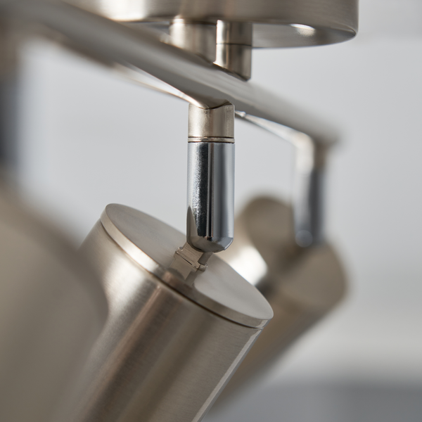 Joshua 3 Light Spotlight Bar - Satin Nickel - Image 3