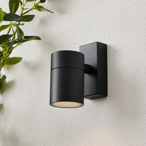 Leto Up or Down Outdoor Wall Light - Black