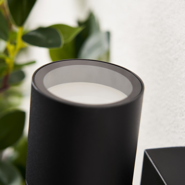 Leto Outdoor Wall Light with PIR Sensor, Black - Image 3