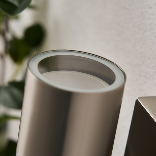 Leto 2 Light Up and Down Outdoor Wall Light - Stainless Steel - Image 4