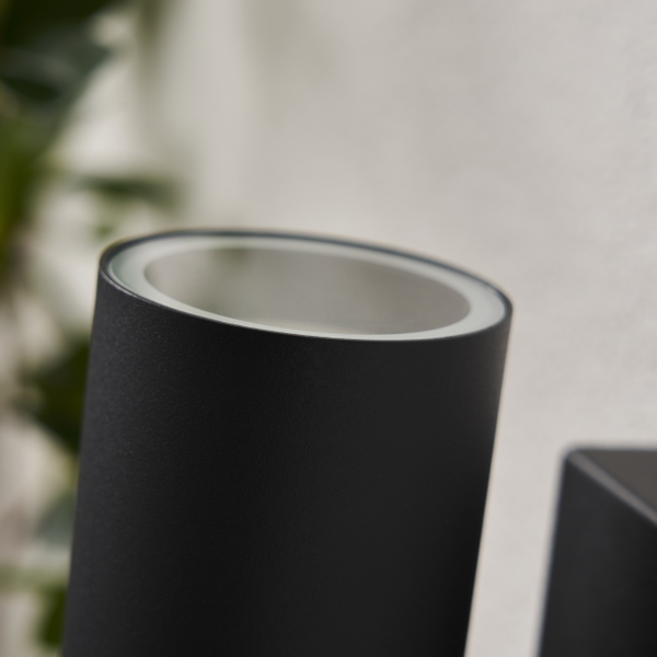 Leto 2 Light Up and Down Outdoor Wall Light - Anthracite - Image 2