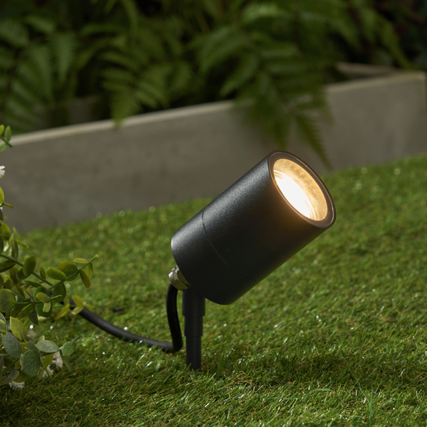 Leto 1 Light Outdoor Spike Light - Black - Image 3