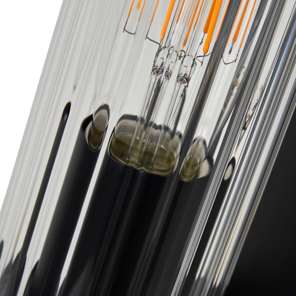 Akuma Ribbed Outdoor Wall Light, Black - Image 2