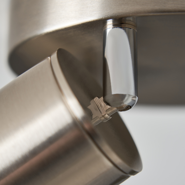 Joshua 3 Light Spotlight - Satin Nickel - Image 4