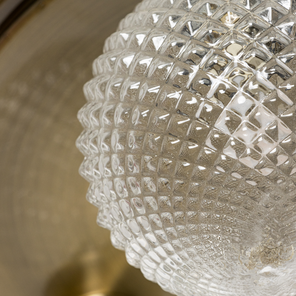 Vermont Ceiling Flush. IP44. Antique Brass - Image 3