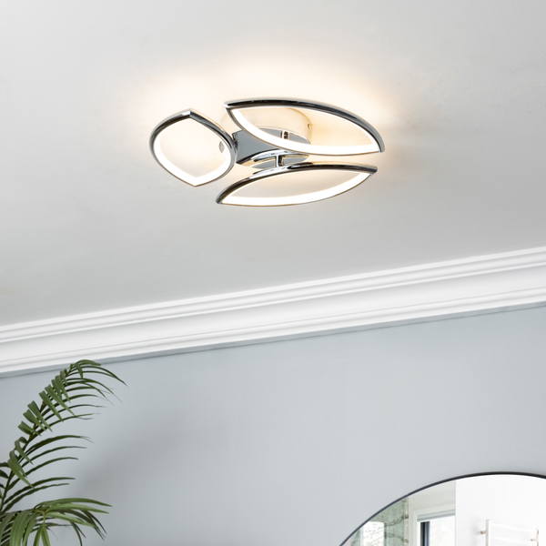 Denver 3 Light LED Bathroom Light Chrome - Image 3