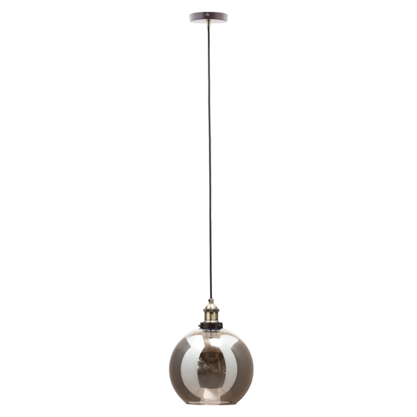 Carter 1 Light Kitchen/Diner Pendant - Antique Brass/Smoked - Image 3